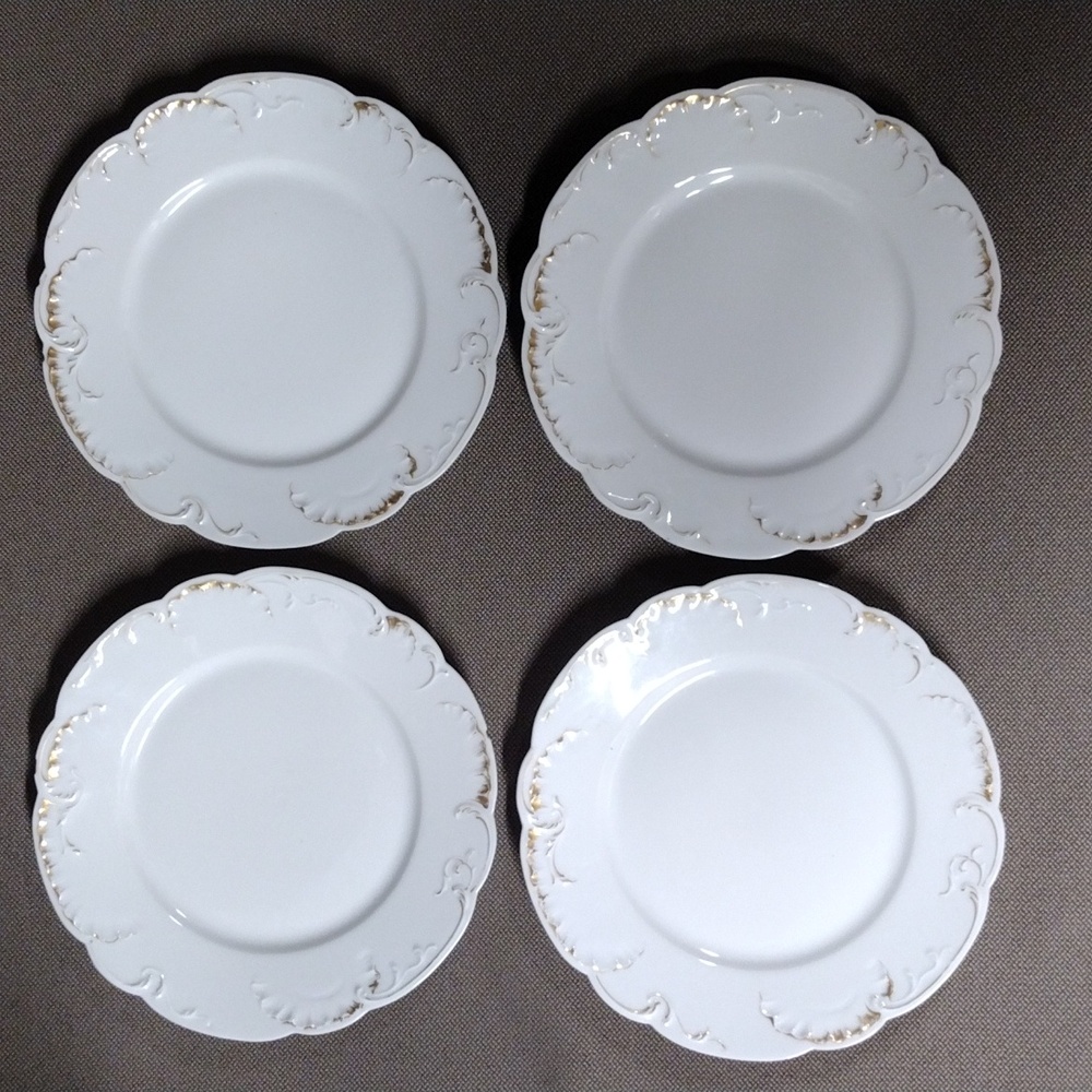 4-7.75" Haviland & Co Limoges plates
